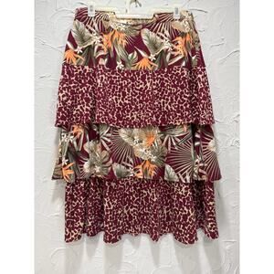 Floral‎ Skirt with Lining - Women's Size 10/20WP